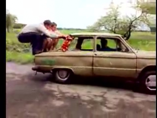 i wonder if the car can roll over like this =)